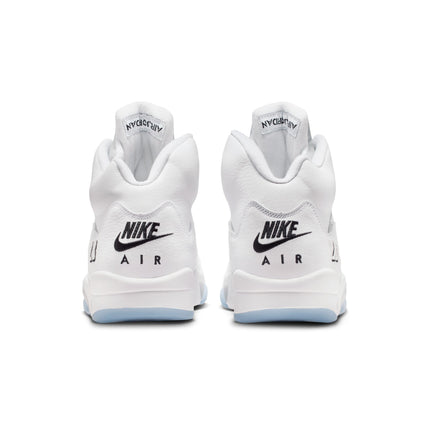 Air Jordan Mens 5 Retro - White Metallic