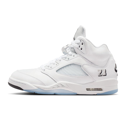 Air Jordan Mens 5 Retro - White Metallic