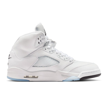 Air Jordan Mens 5 Retro - White Metallic