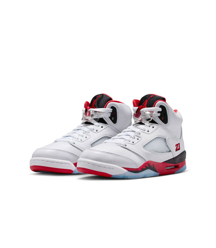 Air Jordan Big Kids 5 Retro - Fire Red