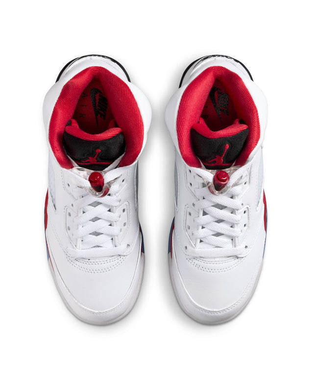 Air Jordan Big Kids 5 Retro - Fire Red