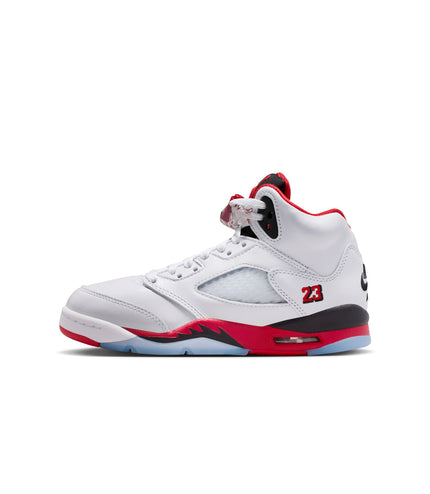 Air Jordan Big Kids 5 Retro - Fire Red