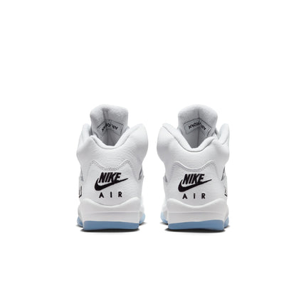Air Jordan Big Kids 5 Retro - White Metallic