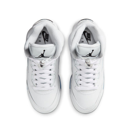 Air Jordan Big Kids 5 Retro - White Metallic