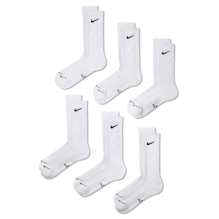 Nike Mens 6-Pack Everyday Elevated Socks - White