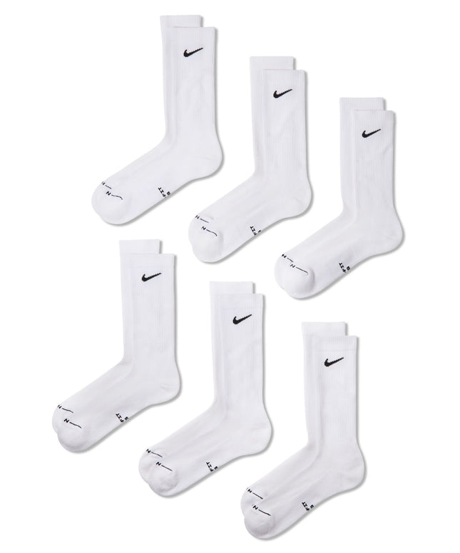 Nike Mens 6-Pack Everyday Elevated Socks - White