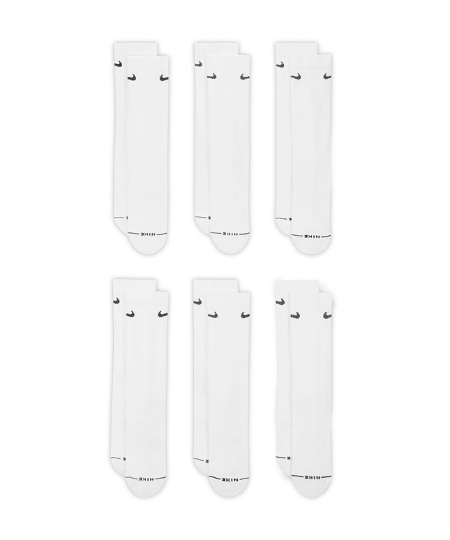 Nike Mens 6-Pack Everyday Elevated Socks - White