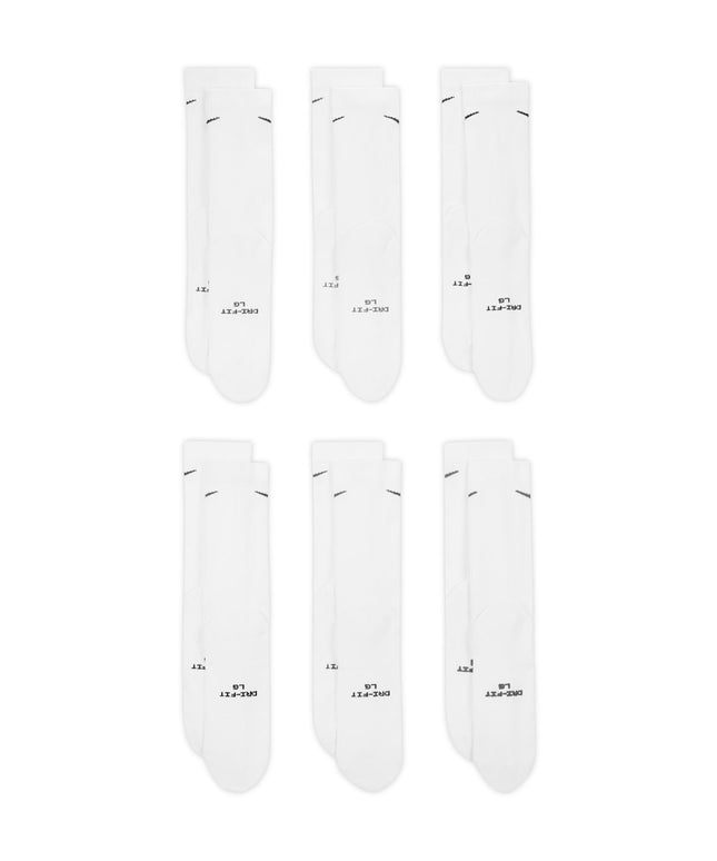 Nike Mens 6-Pack Everyday Elevated Socks - White