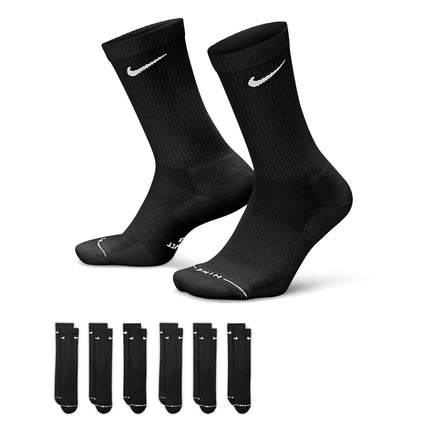 Nike Mens 6-Pack Everyday Elevated Socks - Black