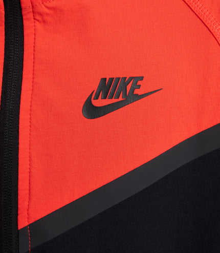 Nike Boys Tech Fleece Hoodie - Black/Light Crimson