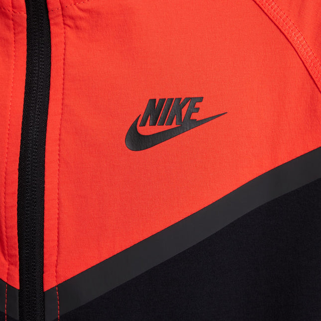 Nike Boys Tech Fleece Hoodie - Black/Light Crimson