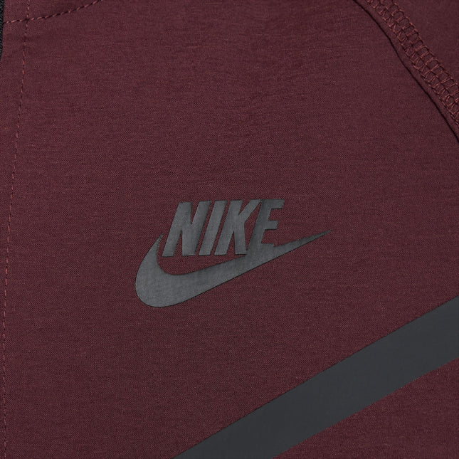 Nike Boys Tech Fleece Hoodie - Burgundy Crush/Black