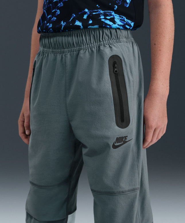 Nike Big Kids Tech Woven Pants - Smoke Grey
