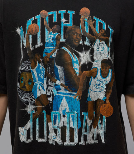Air Jordan Mens Flight Essentials Tee - Black/Dark Powder Blue