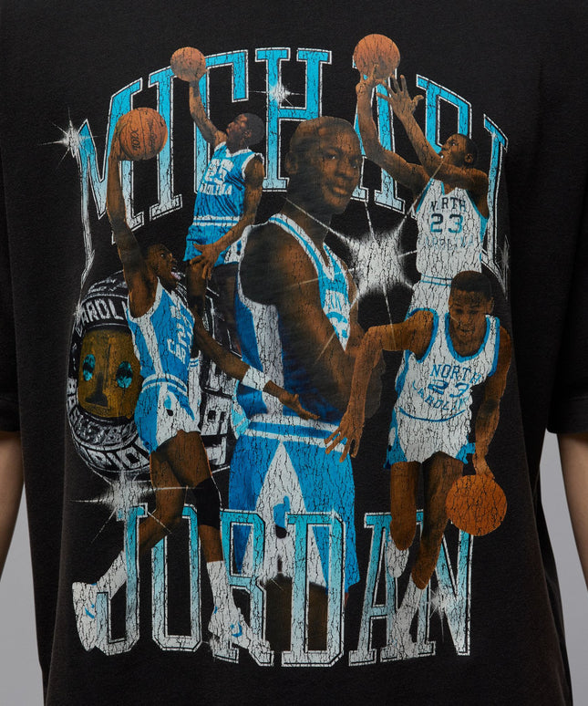Air Jordan Mens Flight Essentials Tee - Black/Dark Powder Blue