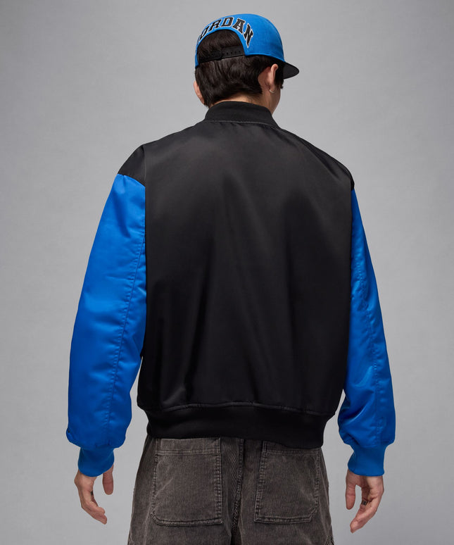Air Jordan Mens Collegiate Varsity Jacket - Black/Sport Blue