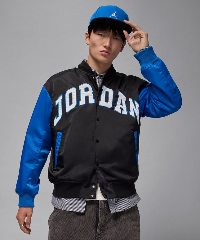Air Jordan Mens Collegiate Varsity Jacket - Black/Sport Blue