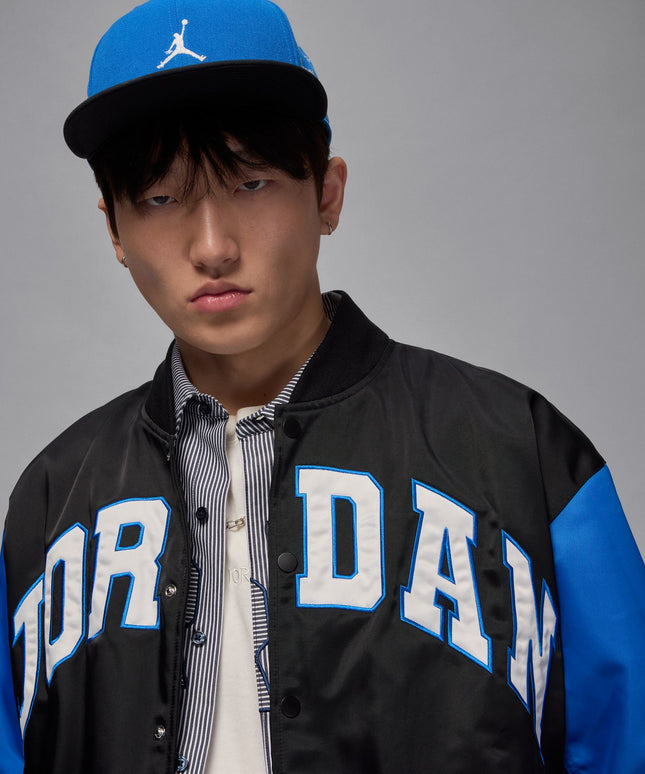 Air Jordan Mens Collegiate Varsity Jacket - Black/Sport Blue