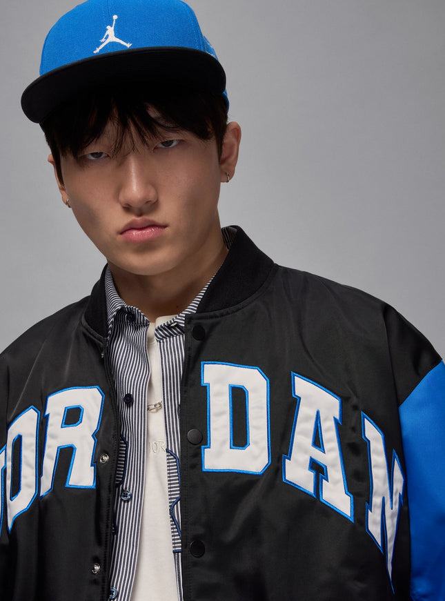 Air Jordan Mens Collegiate Varsity Jacket - Black/Sport Blue