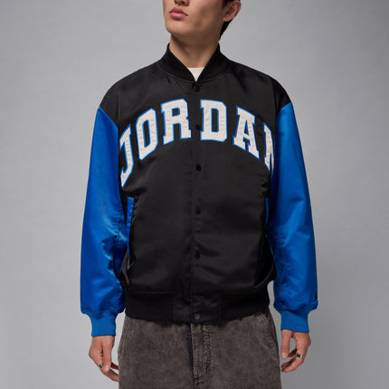Air Jordan Mens Collegiate Varsity Jacket - Black/Sport Blue