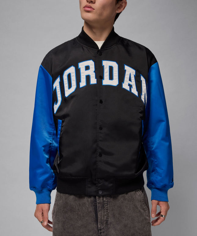 Air Jordan Mens Collegiate Varsity Jacket - Black/Sport Blue