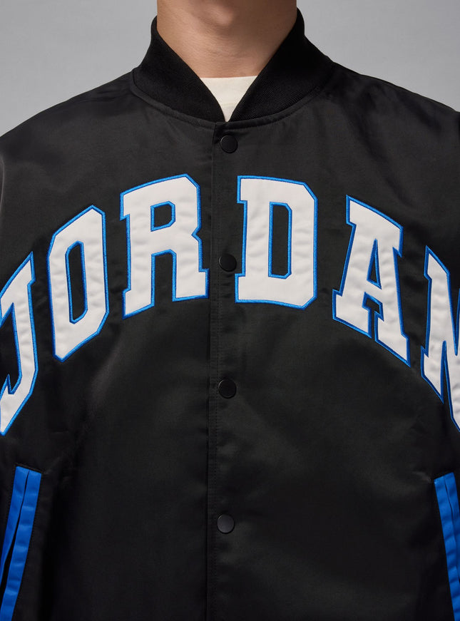 Air Jordan Mens Collegiate Varsity Jacket - Black/Sport Blue