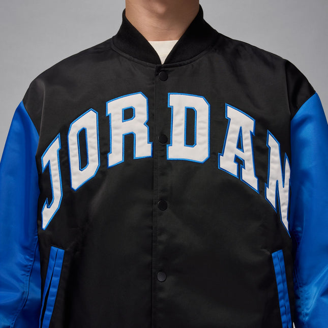 Air Jordan Mens Collegiate Varsity Jacket - Black/Sport Blue