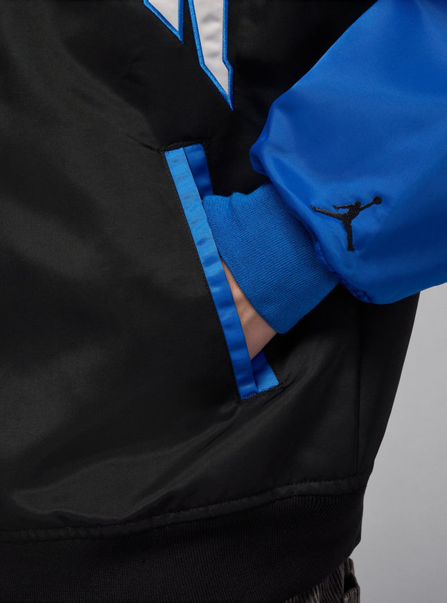 Air Jordan Mens Collegiate Varsity Jacket - Black/Sport Blue