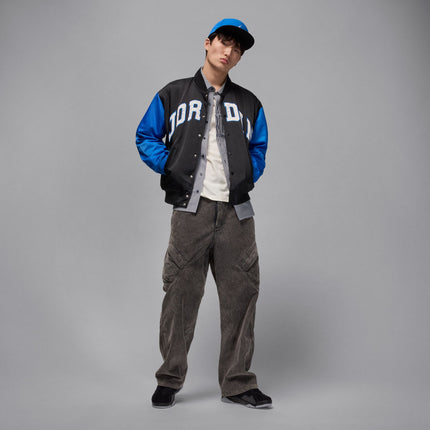 Air Jordan Mens Collegiate Varsity Jacket - Black/Sport Blue