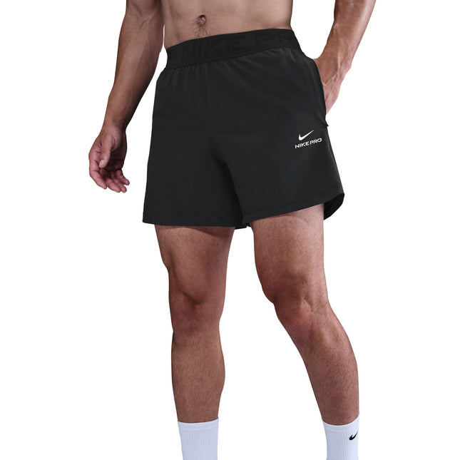 Nike Mens Pro Training 6" Shorts - Black/White