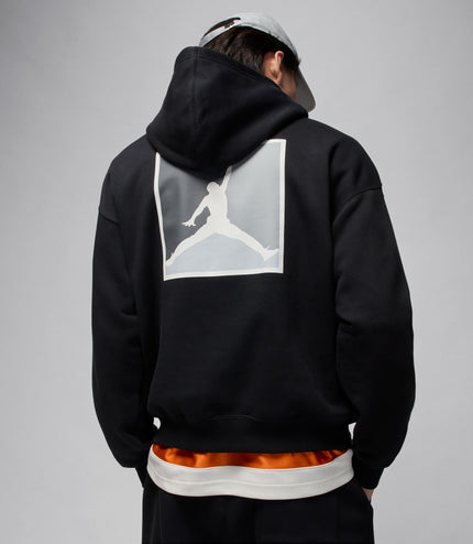 Air Jordan Mens Graphic Pullover Hoodie - Black/White