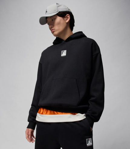 Air Jordan Mens Graphic Pullover Hoodie - Black/White