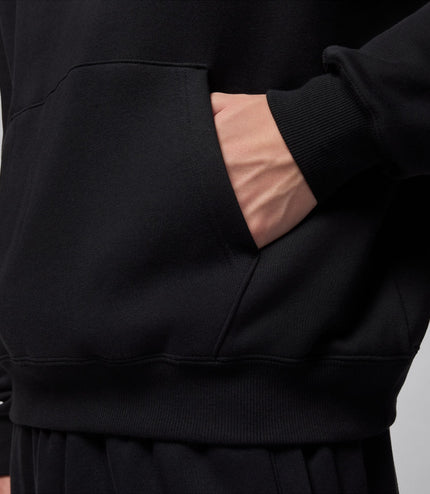 Air Jordan Mens Graphic Pullover Hoodie - Black/White