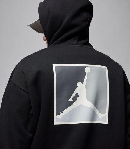 Air Jordan Mens Graphic Pullover Hoodie - Black/White