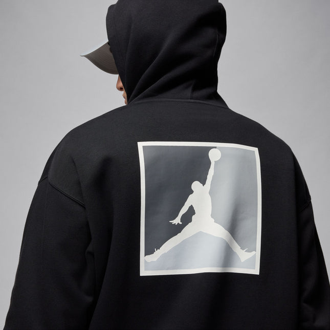 Air Jordan Mens Graphic Pullover Hoodie - Black/White