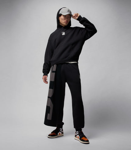 Air Jordan Mens Graphic Pullover Hoodie - Black/White