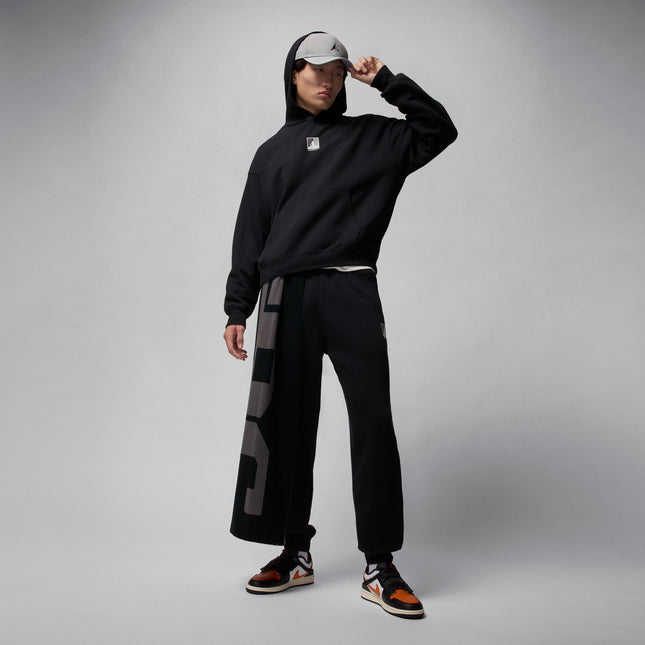 Air Jordan Mens Graphic Pullover Hoodie - Black/White