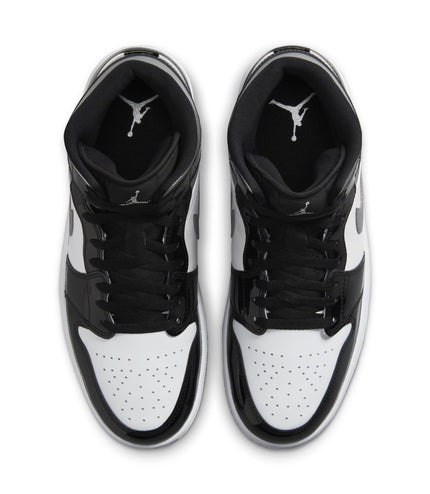 Air Jordan Mens 1 Mid - Black Patent