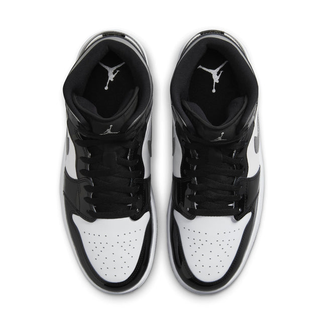 Air Jordan Mens 1 Mid - Black Patent