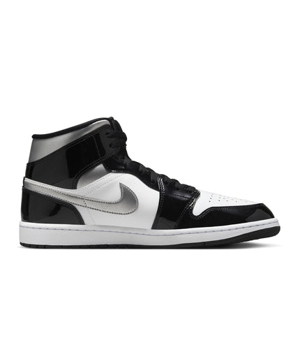 Air Jordan Mens 1 Mid - Black Patent