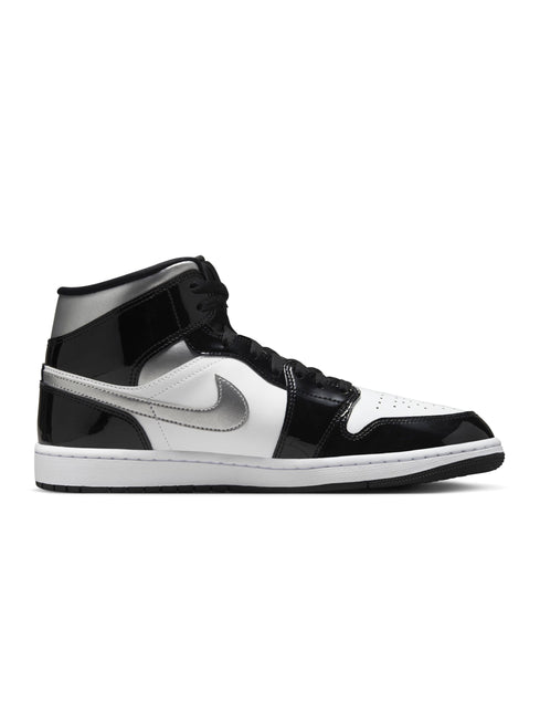 Air Jordan Mens 1 Mid - Black Patent