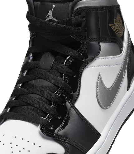 Air Jordan Mens 1 Mid - Black Patent