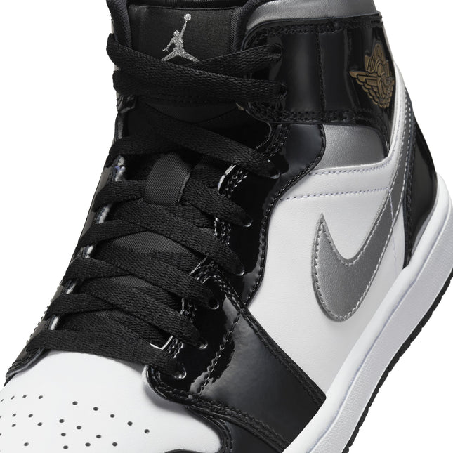 Air Jordan Mens 1 Mid - Black Patent