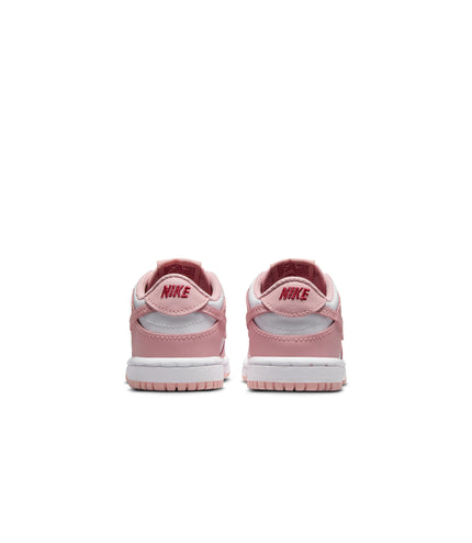 Nike (TD) Dunk Low - White/Pink Glaze