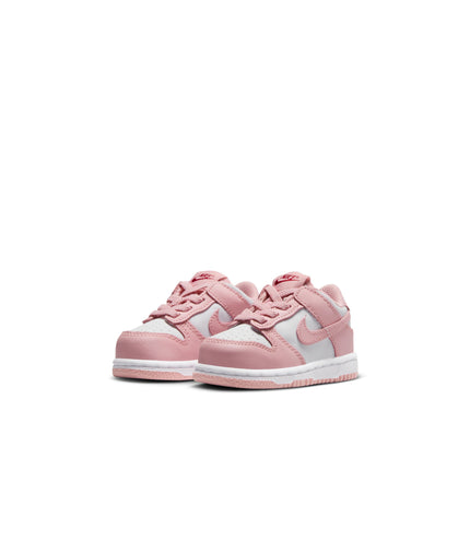 Nike (TD) Dunk Low - White/Pink Glaze