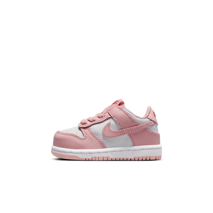 Nike (TD) Dunk Low - White/Pink Glaze