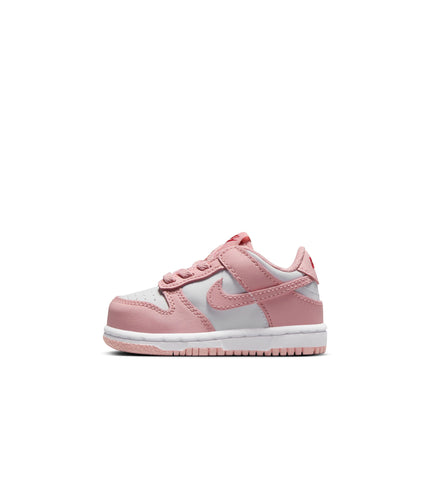 Nike (TD) Dunk Low - White/Pink Glaze