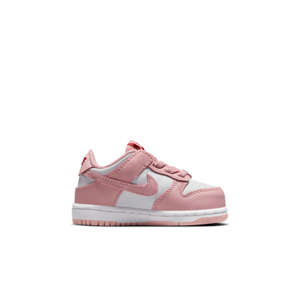 Nike (TD) Dunk Low - White/Pink Glaze
