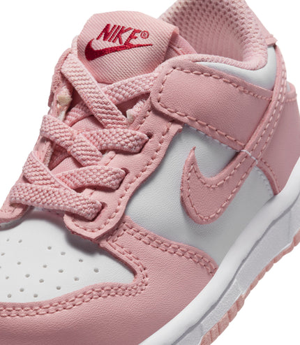 Nike (TD) Dunk Low - White/Pink Glaze