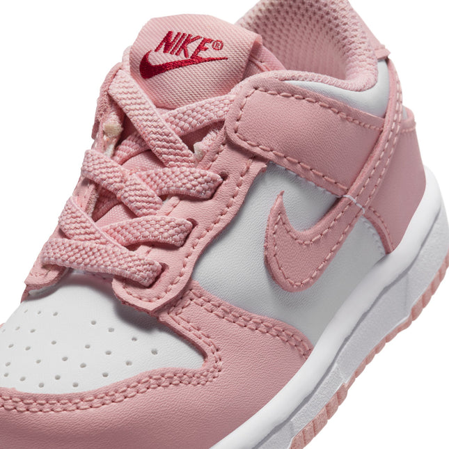 Nike (TD) Dunk Low - White/Pink Glaze